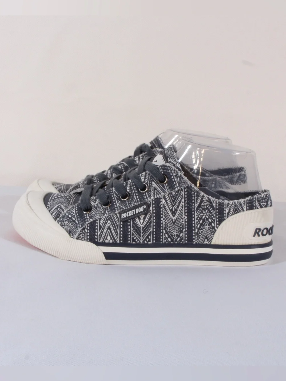 Rocket Dog Women's Jazzin Dark Gray & Cream Low-Top Lace-Up Sneakers NWOT